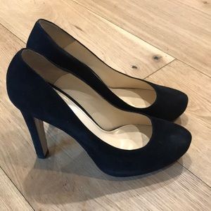 Black suede MaxMara heels